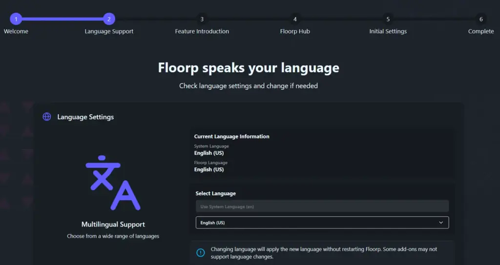 Floorp Language Setting