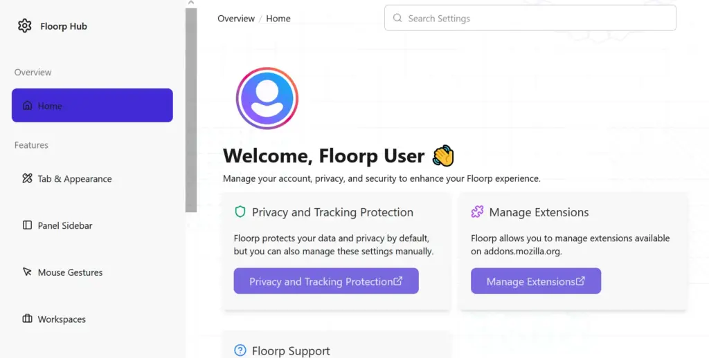 Floorp Configuration