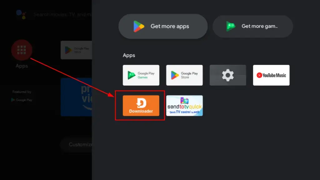 Downloader to install Kodi
